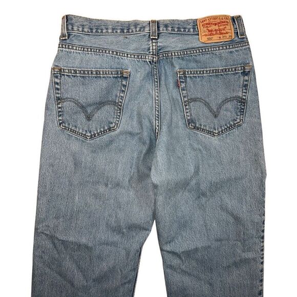 Vintage Levi’s 550 Relaxed Fit Medium Wash Men size 34/36 - Picture 8 of 12